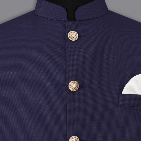 Navy Blue Vest for Weddings/Events - Picture 4 of 5